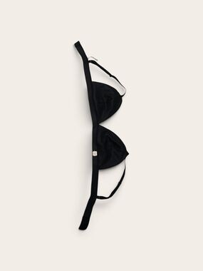 Black WOMENS faux Leather Bralette MEDIUM new Without Tags FREDDY